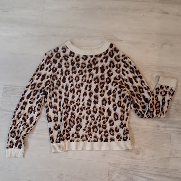 a new day Sweaters - a new day Brown and Cream Crew Neck Sweater